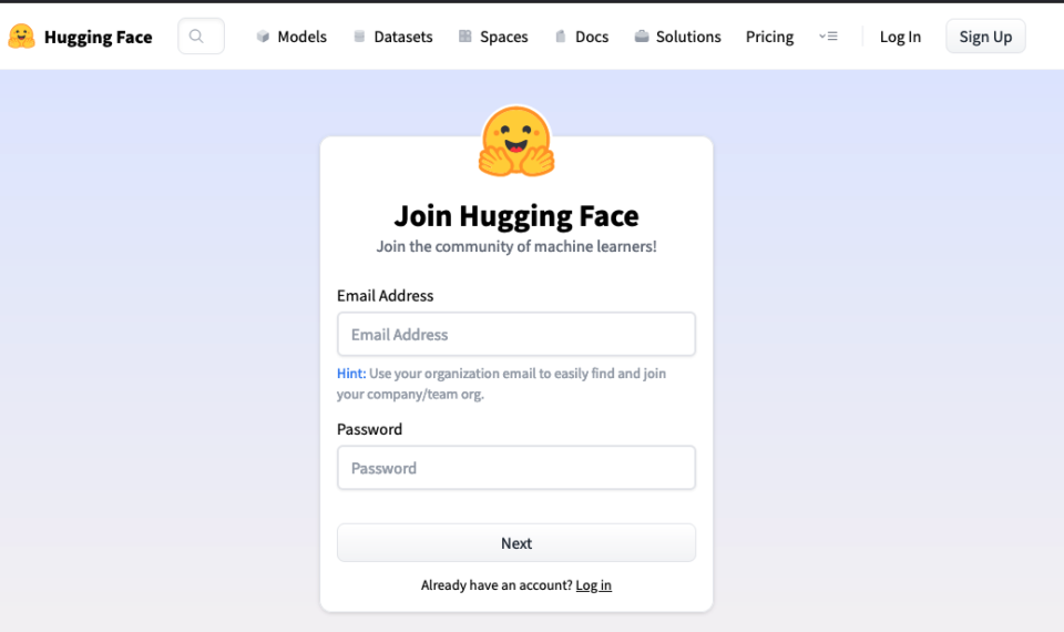 Hugging Faceアカウント作製 | AIアフィリエイト サポートサイト
